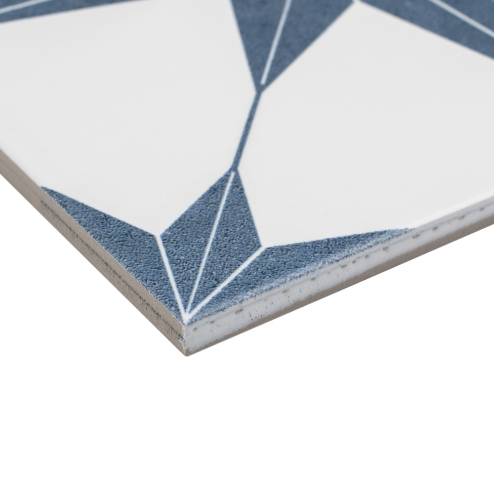 Stella Azul 9-3/4 in. x 9-3/4 in. Porcelain Floor and Wall Tile