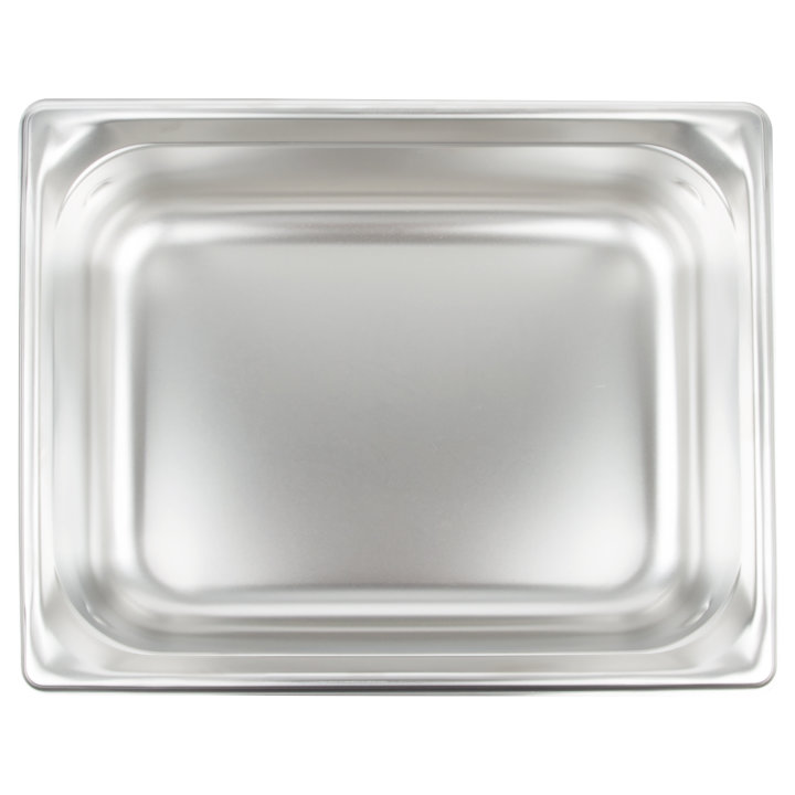 Half-size 4-inch-deep Super Pan 3® stainless steel steam table pan