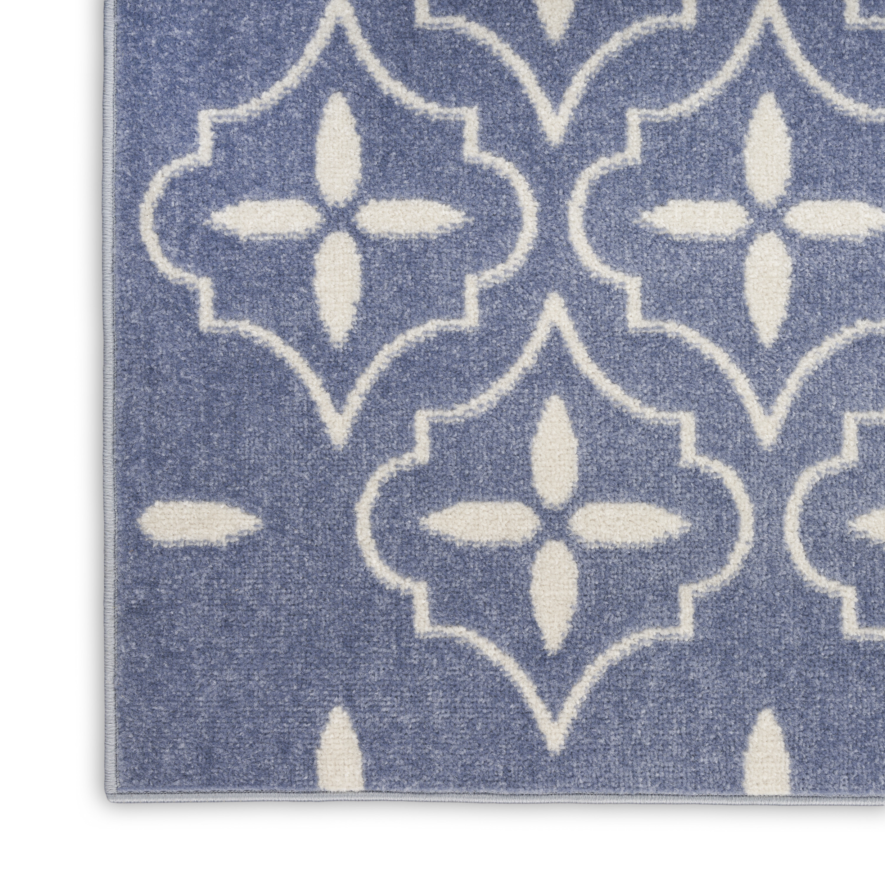 Nourison Nourison Essentials 6' x 9' Blue Ivory Modern Rug
