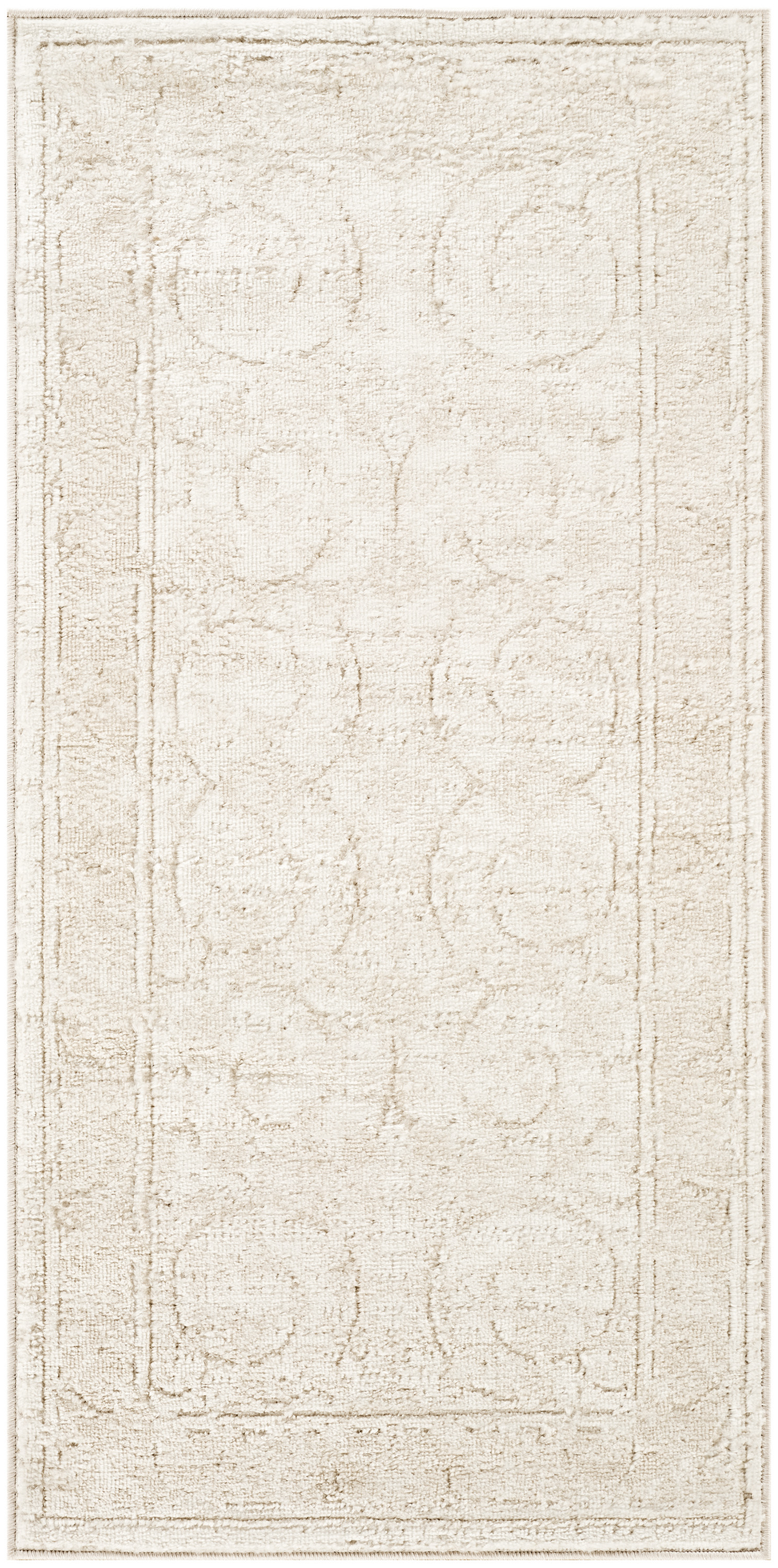Nourison Dekor 2' x 4' Ivory Taupe Vintage Indoor Rug