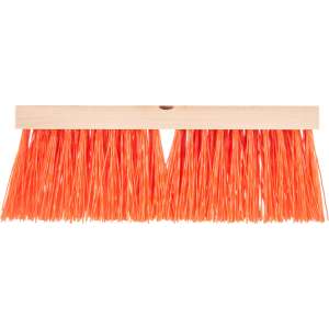 Carlisle, Flo-Pac, 16in, Heavy Sweep, Polypropylene Bristles, Orange