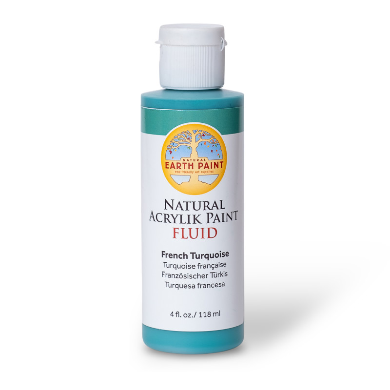 Natural Fluid Acrylik Paint, 4 oz, French Turquoise
