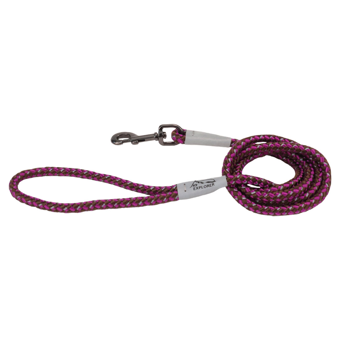K9 Explorer® Reflective Braided Rope Snap Dog Leash