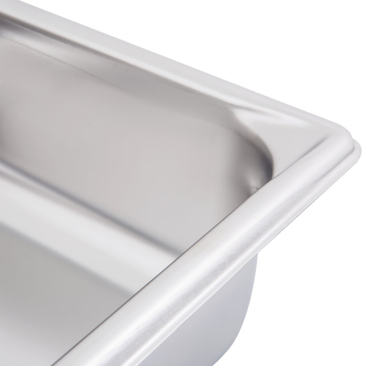 Full-size 4-inch-deep Super Pan V® stainless steel steam table pan