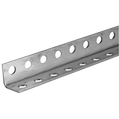 SteelWorks Zinc-Plated Perforated Angle (7/64