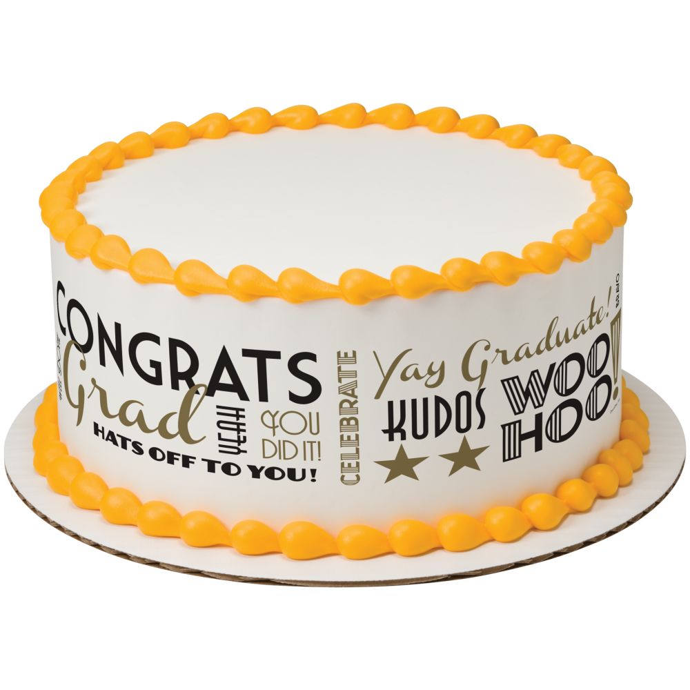 Image Cake Classic Contemporary Congrats