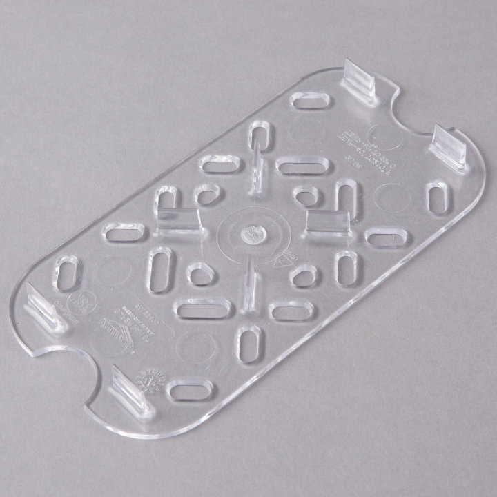 Fourth-size Super Pan® clear low-temperature plastic false bottom