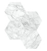 Amica Carrara 6″ Hexagon Mosaic Honed
