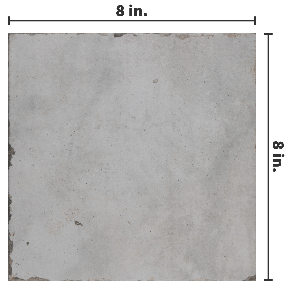Renaissance Blanco 7-7/8 in. x 7-7/8 in. Porcelain Floor and Wall Tile