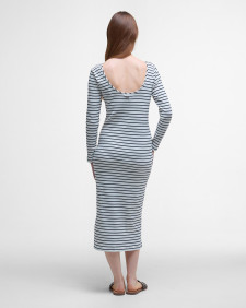 Blake Striped Midi Dress Cloud Stripe