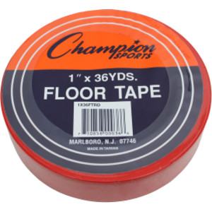 Floor Marking Tape, 1" x 36 yd, Red