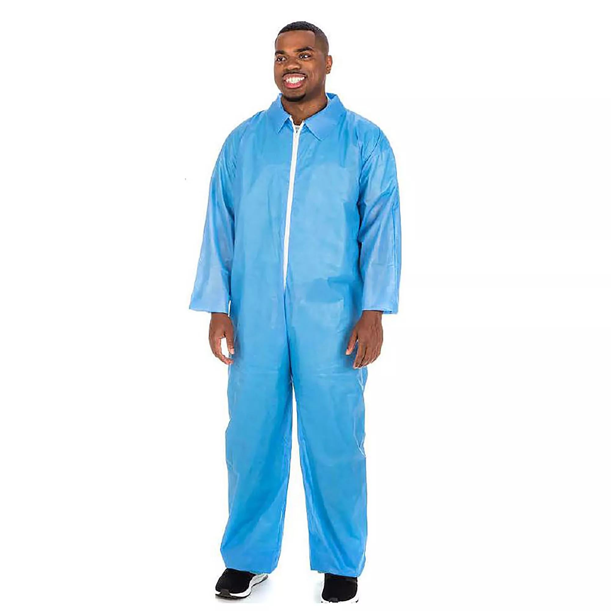 Coverall X-Large Blue Disposable NonSterile