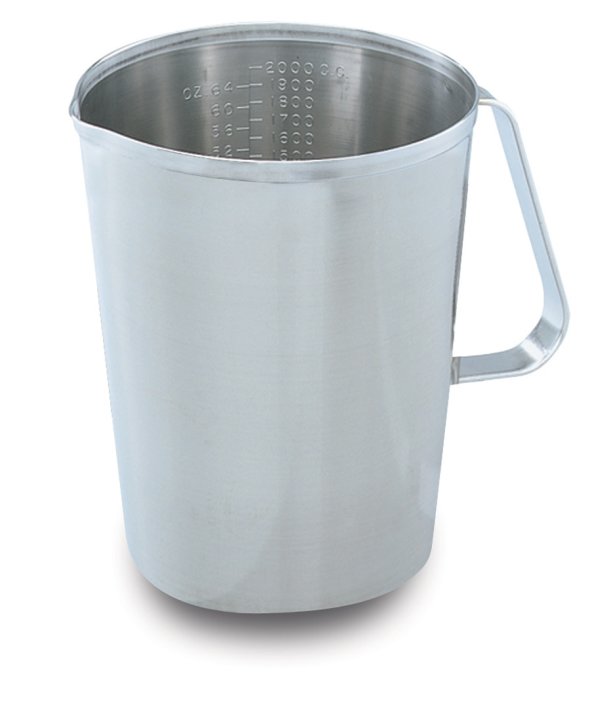 2-quart stainless steel graduated measuring cup