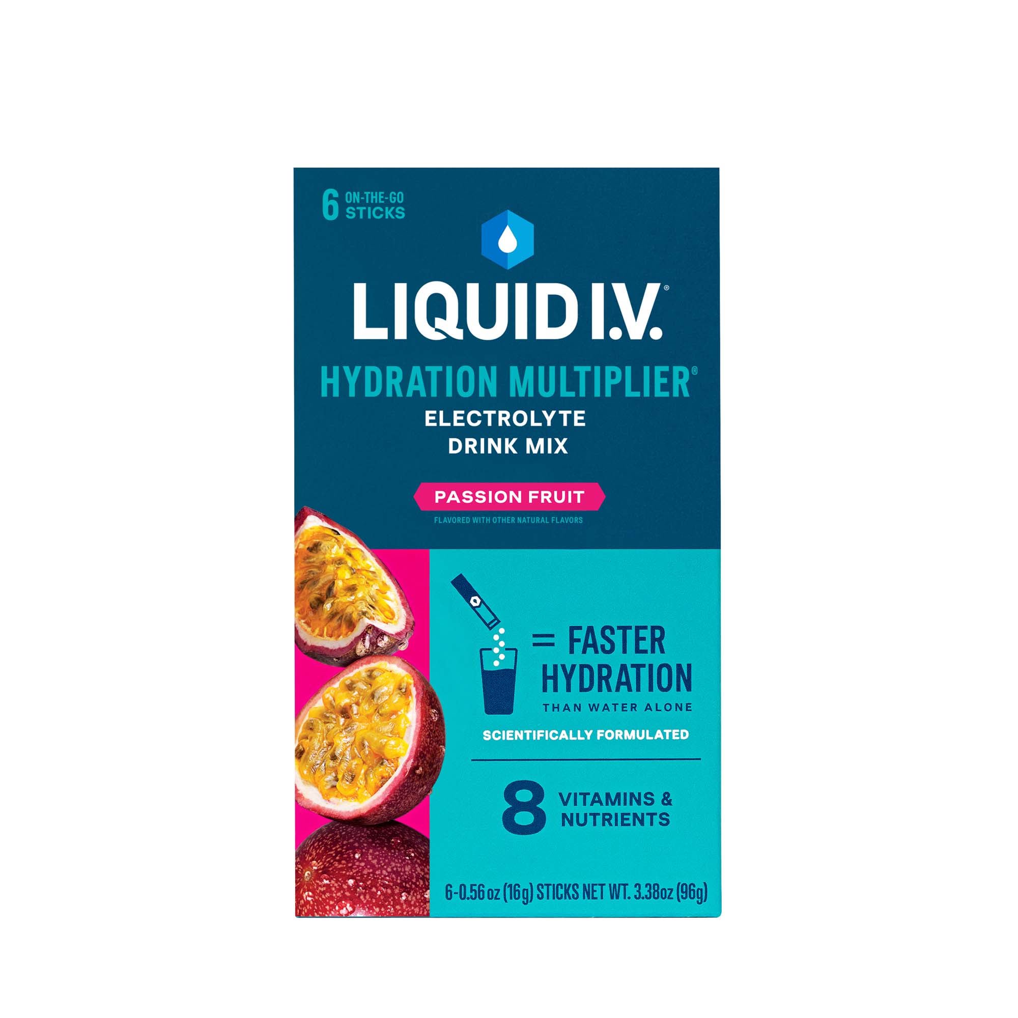 The LIV Group Inc LIQUID IV, PDR HYDRATION PASSION FRUIT (6/BX 12BX/CS)