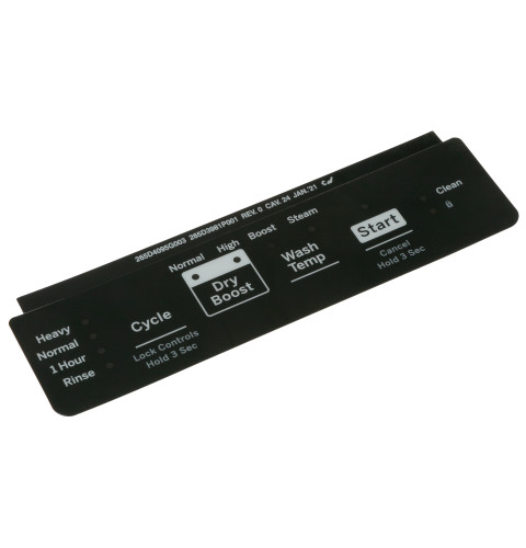 CONTROL PANEL OVERLAY - BLACK