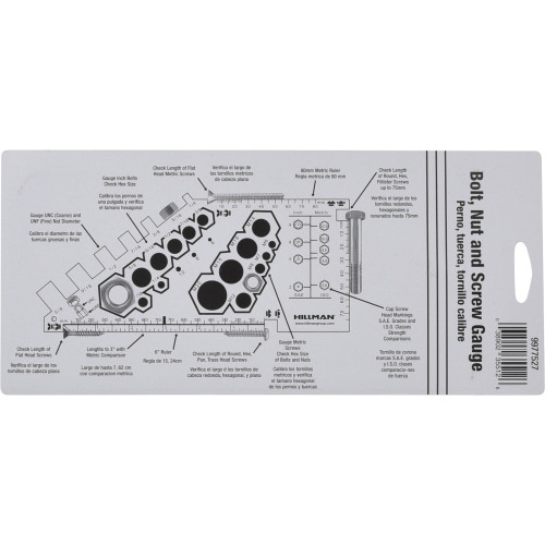 Bolt nut screw gauge