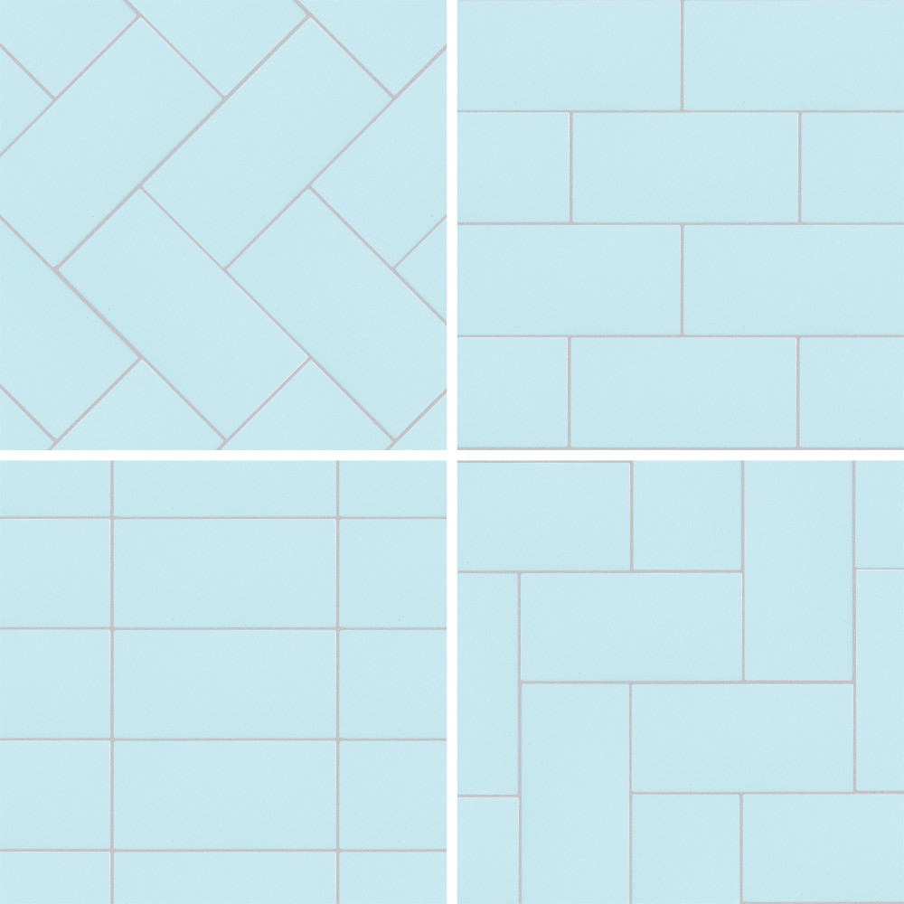 Piscina Glossy Light Blue with BioTech 4-3/4 in. x 9-5/8 in. Porcelain Floor and Wall Tile