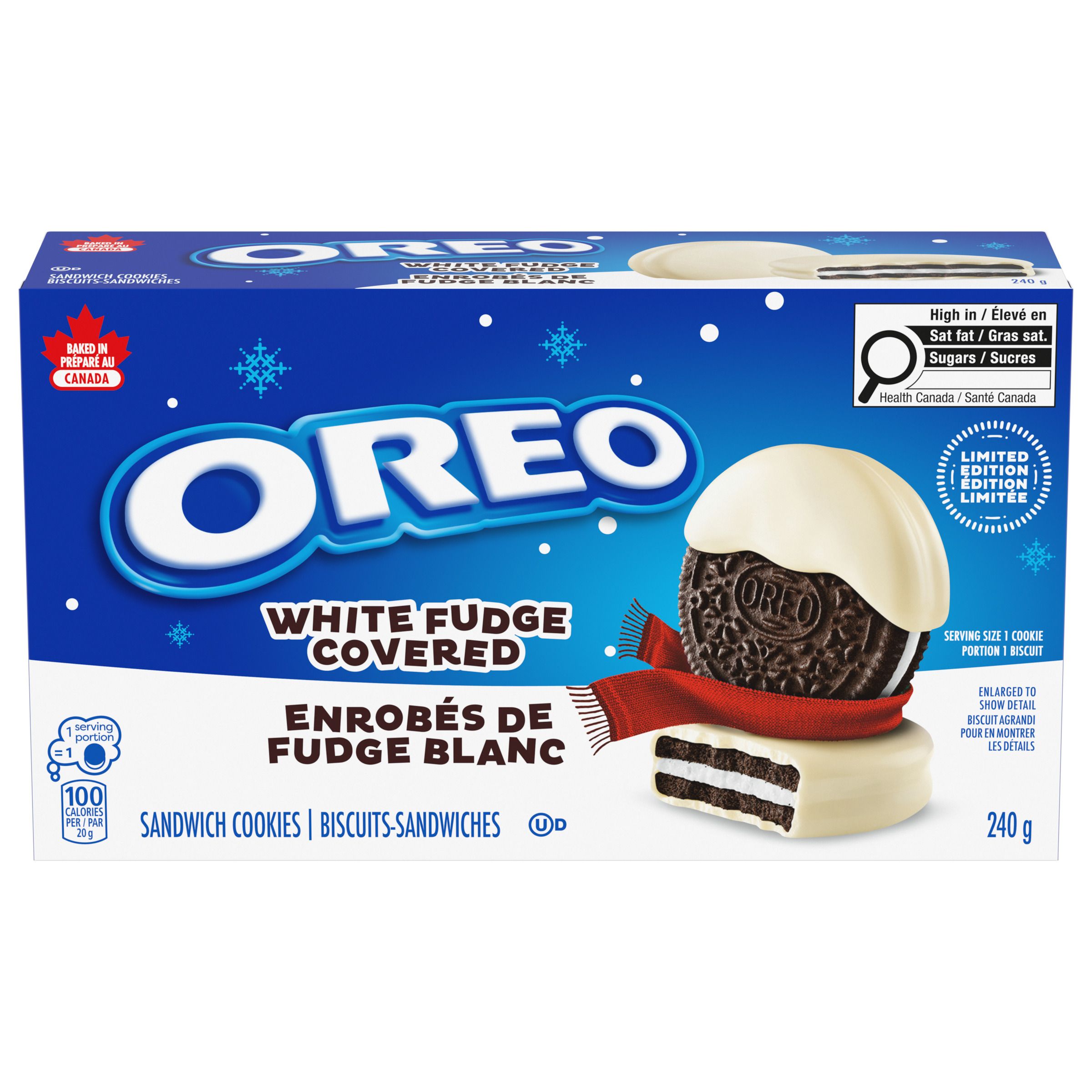 Oreo White Fudge Covered Cookies 240 G-thumbnail-1