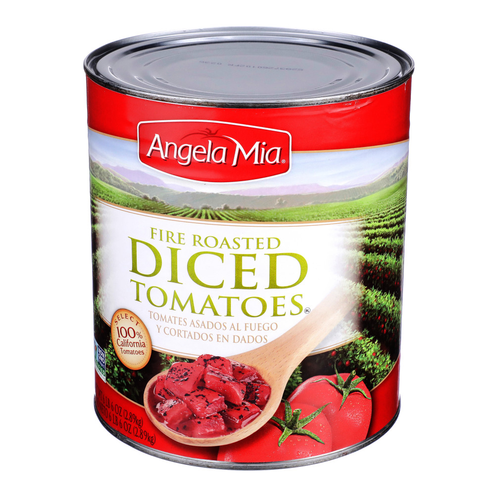 Angela Mia Fire Roasted Diced Tomatoes, 10 Can, 6/102 oz Conagra
