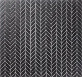Ozzi Black 5/8×2-1/4 Leaves Mosaic