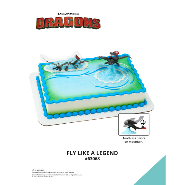 DreamWorks How to Train Your Dragon Fly Like a Legend The Magic of Cakes® Icing Only Page