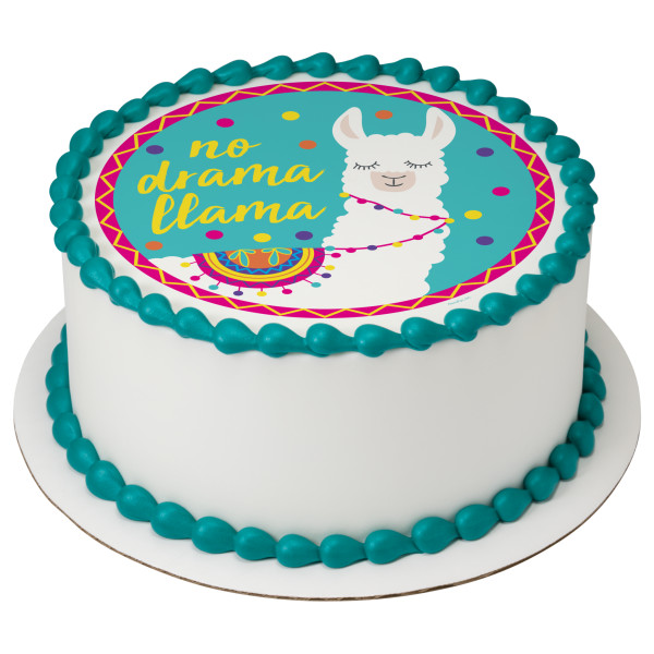 No Drama Llama PhotoCake® Edible Image®