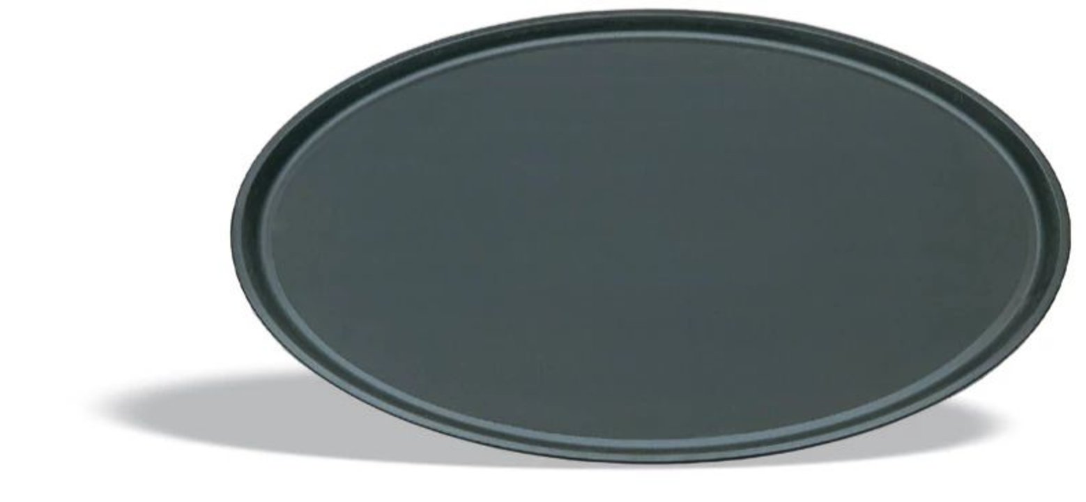 Non slip oval serving tray 68 x 56 cm