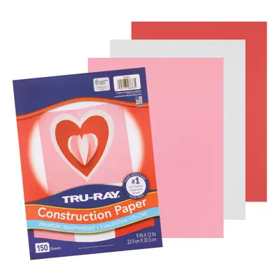 Tru-Ray Construction Paper, Valentine Assortment, 9"x 12", 150 Sheets