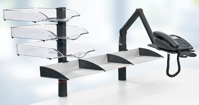Maximize workspace by lifting technology off the desk.