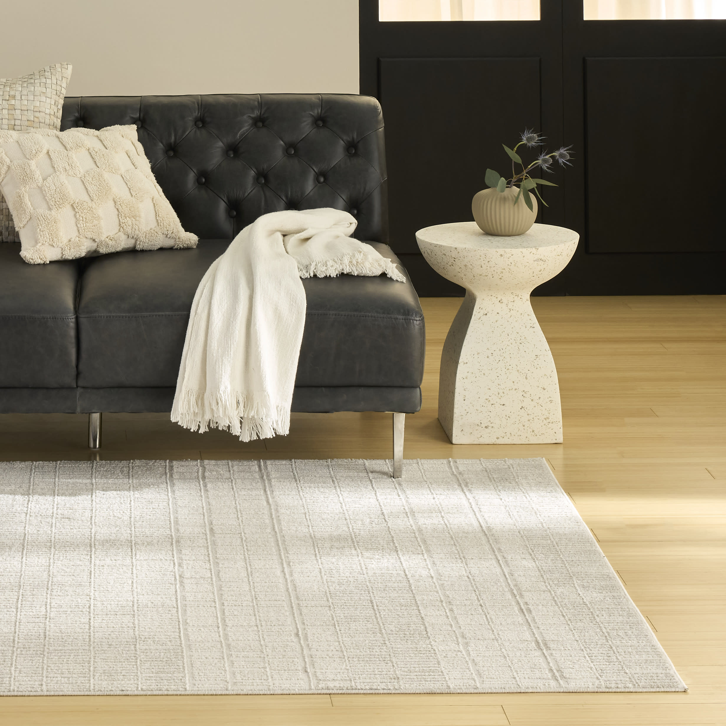 Nourison Nordic 5' x 7' Ivory Modern Indoor Rug