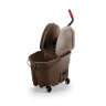 Rubbermaid Commercial, WaveBrake®, 35qt, Mop Bucket w/ Downpress Wringer, Brown