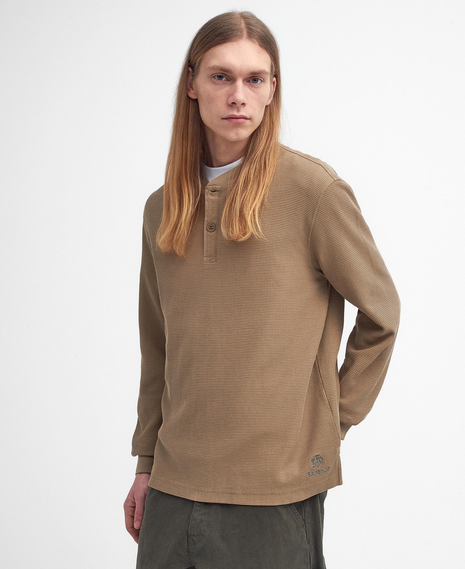 Barbour x Baracuta Henley Relaxed T-Shirt image number 0