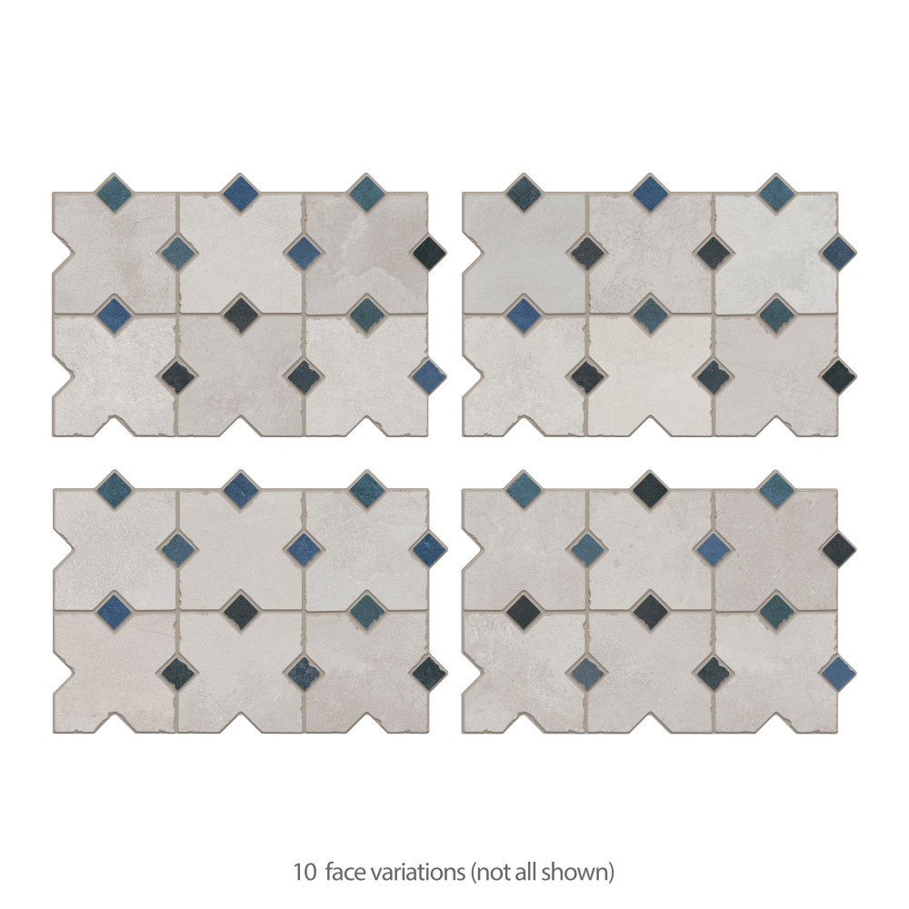 Ruanes Grey 15-3/4 in. x 23-5/8 in. Porcelain Floor and Wall Tile ...