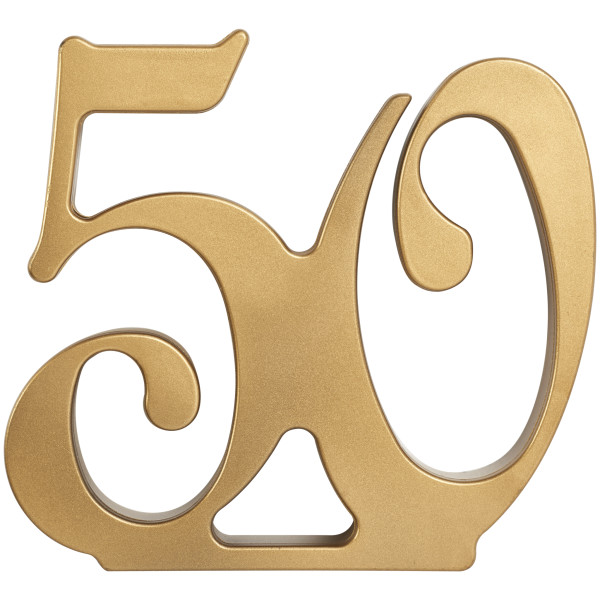 50th Wedding Anniversary Monogram Cake Ornament | DecoPac