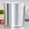 60-quart Arkadia™ aluminum stockpot in natural finish