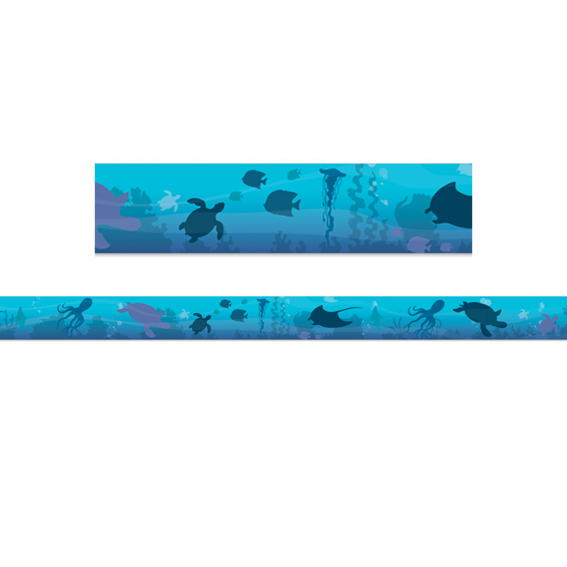 Seas the Day Blue Silhouettes Deco Trim®, 37 Feet