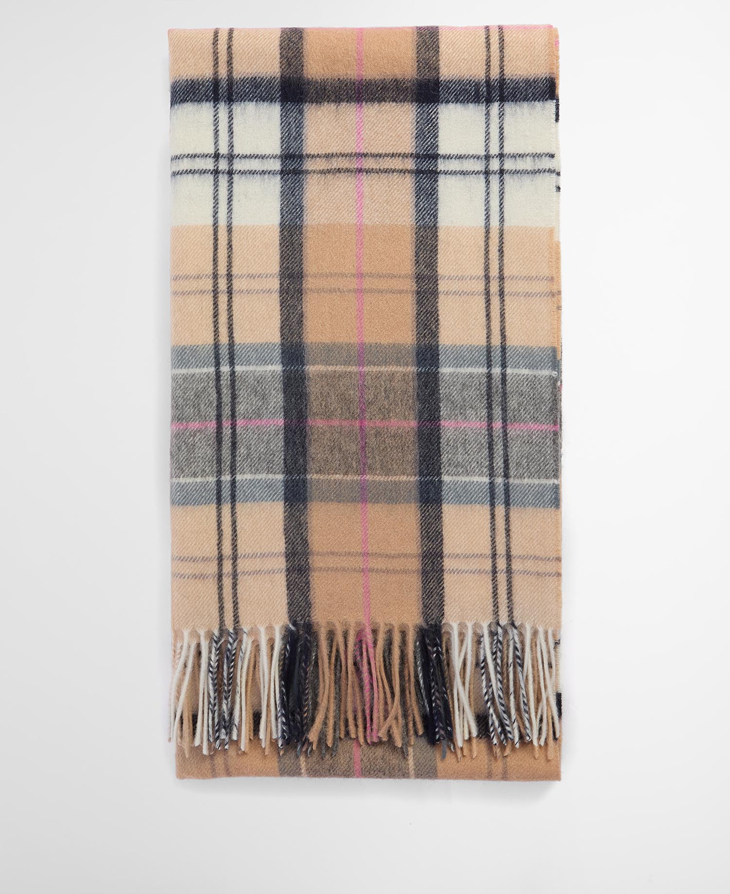 Serena Tartan Lambswool Scarf image number 1