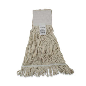 Boardwalk, Premium Saddleback Pro Loop Rayon Looped-End Wet Mop Head with 5" Headband, 24 oz, White