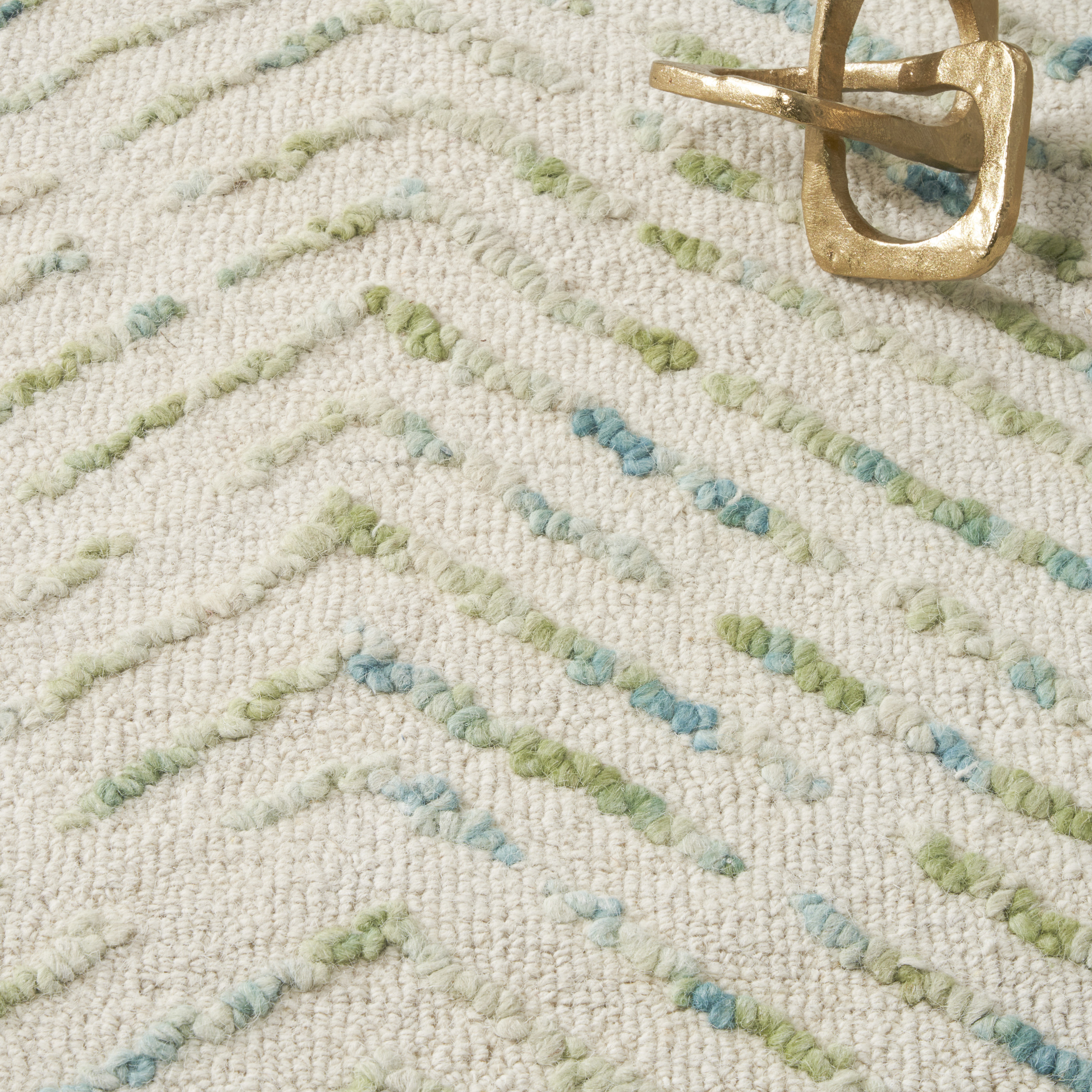 Nourison Colorado 7'9" x 9'9" Ivory Green Modern Indoor Rug