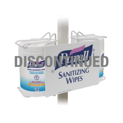 PURELL® Hand Sanitizing Wipes Double Canister Pole-Mount Bracket - DISCONTINUED