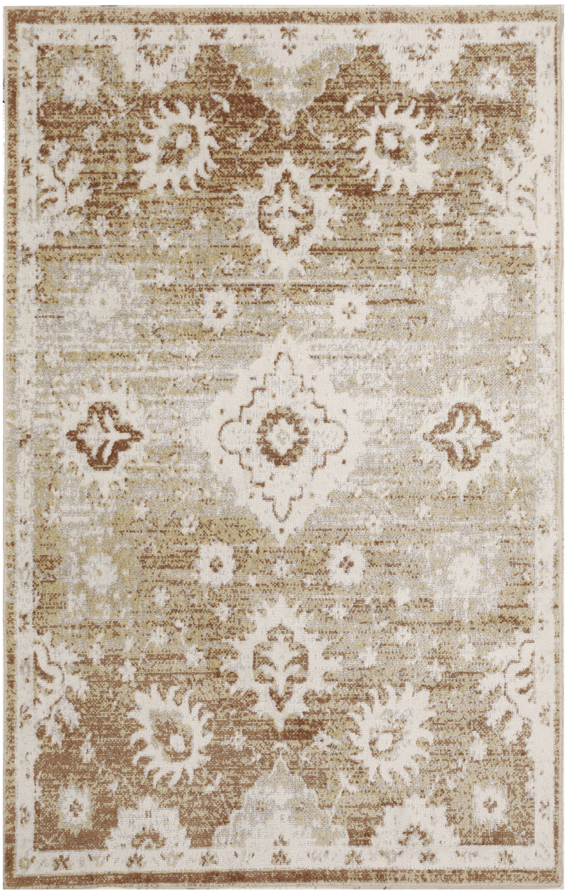 Nourison Astra Machine Washable 3'3" x 5' Copper Vintage Indoor Rug