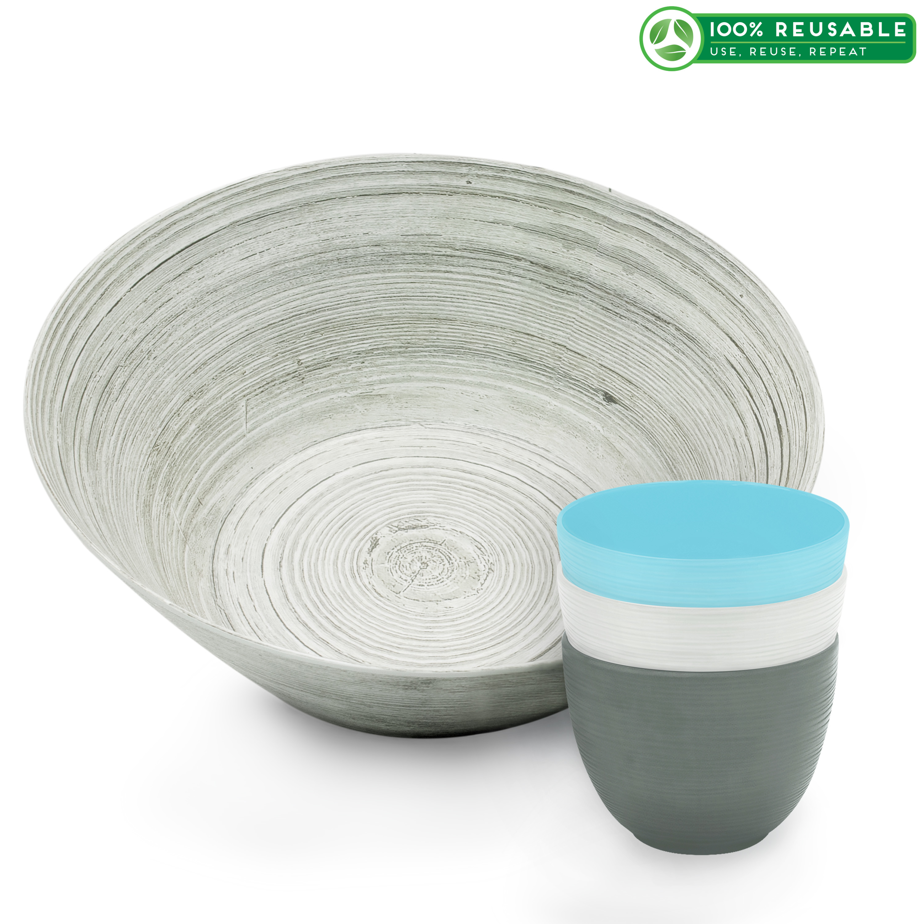 Zak Style Serving and Dip Bowls, Assorted Colors, 4-piece set slideshow image 1 Zak Style Serving and Dip Bowls, Assorted Colors, 4-piece set slideshow image 1