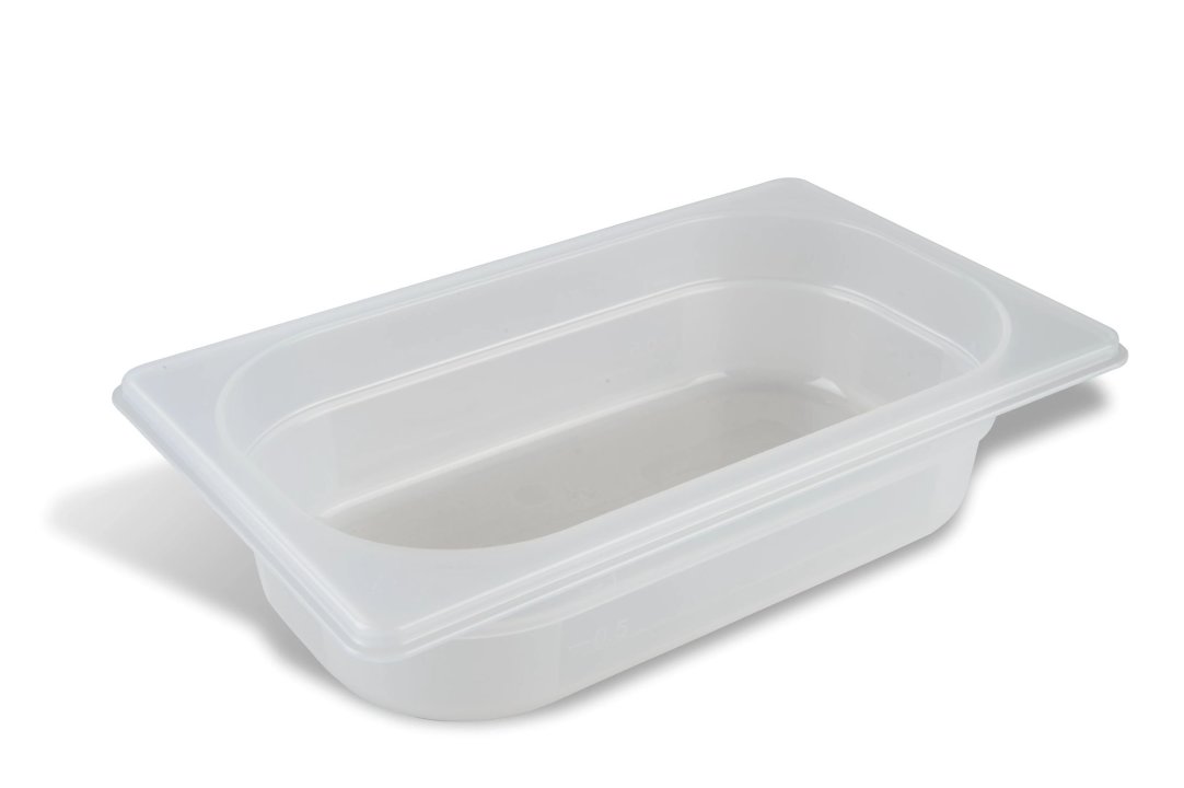 Cubeta Gastronorm GN de polipropileno de tamaño 1/3 y 150 mm de profundidad