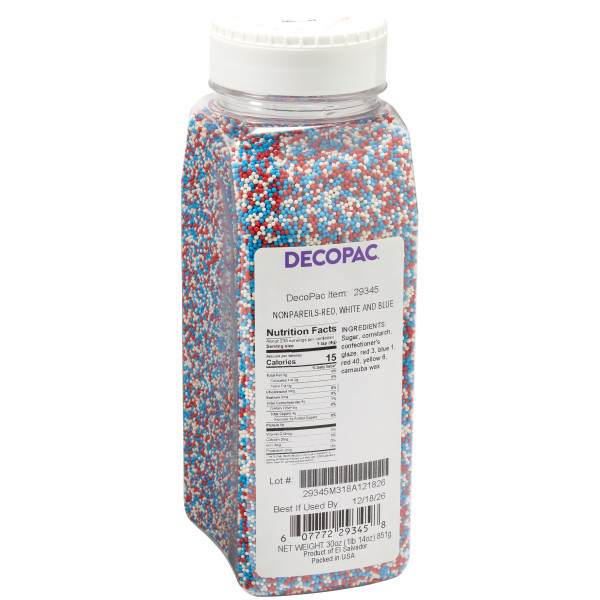 Red, White and Blue Nonpareils