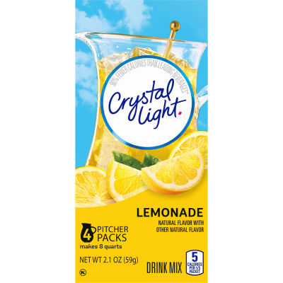 Crystal Light Lemonade Drink Mix, 4 ct Pitcher Packets