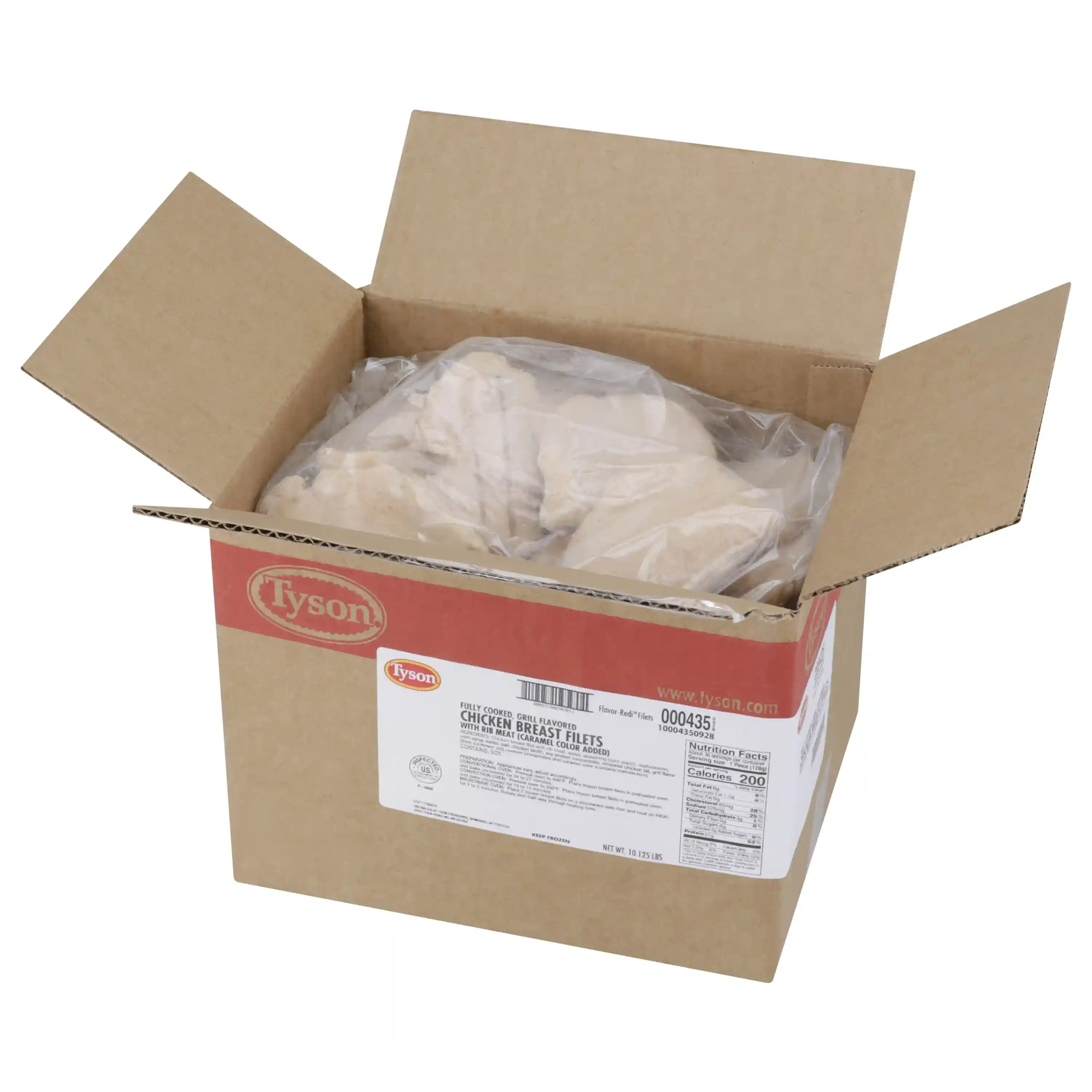 Tyson® Flavor-Redi® Fully Cooked Unbreaded Grilled Chicken Breast Filets, 4.5 oz._image_4