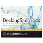 St Cuthberts Bockingford Watercolor Block Cold Pressed White 140lb 12 Sheet 12x16  inch