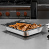 Half-size 2 ½-inch-deep Super Pan 3® stainless steel steam table pan with Steel Coat x3™ nonstick coating