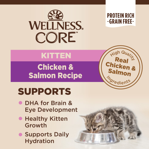 The benifts of Wellness CORE Kitten Chicken & Salmon