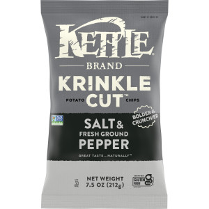 Krinkle Cut Salt and Fresh Ground Pepper Kettle Potato Chips